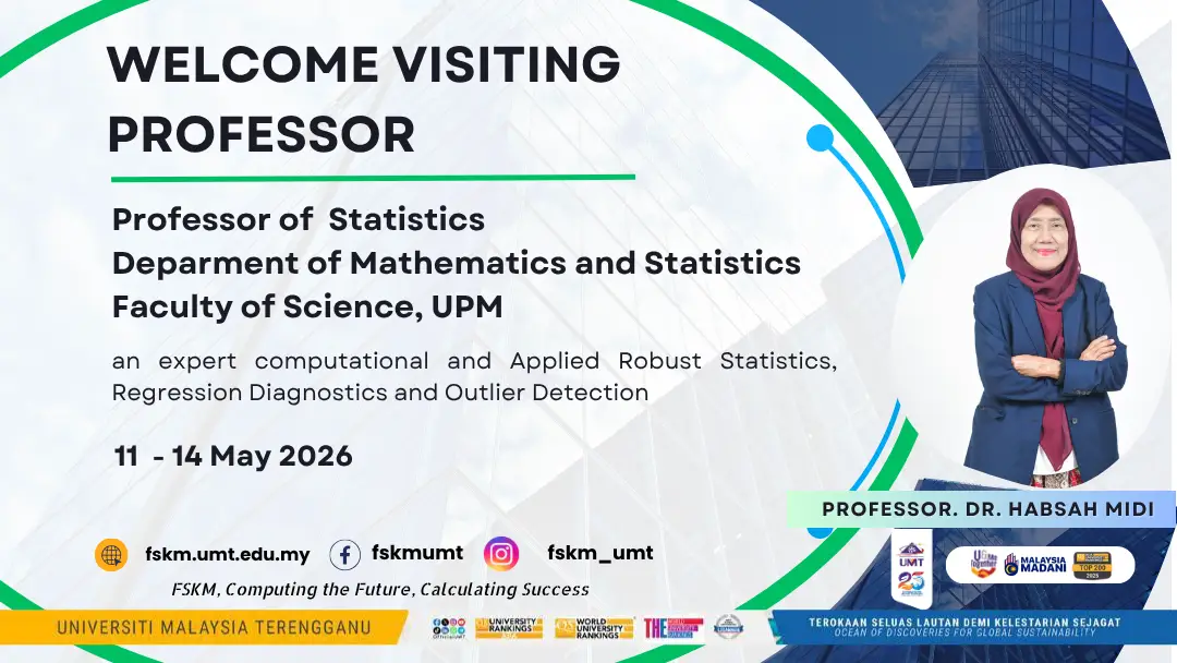 Kunjungan Profesor Pelawat FSKM, Prof. Dr. Habsah Midi
